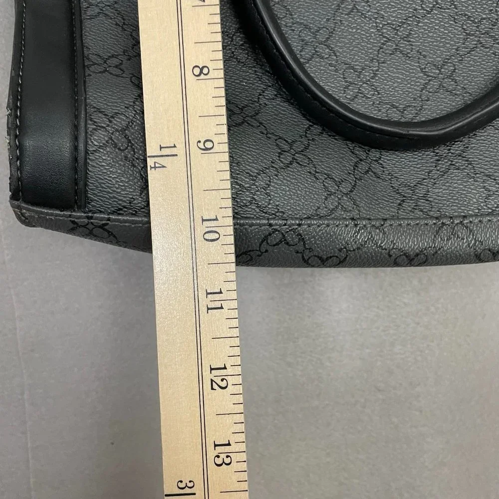 Nine West Handbag / Purse - Chain Strap Black Flat Bottom Bag‎